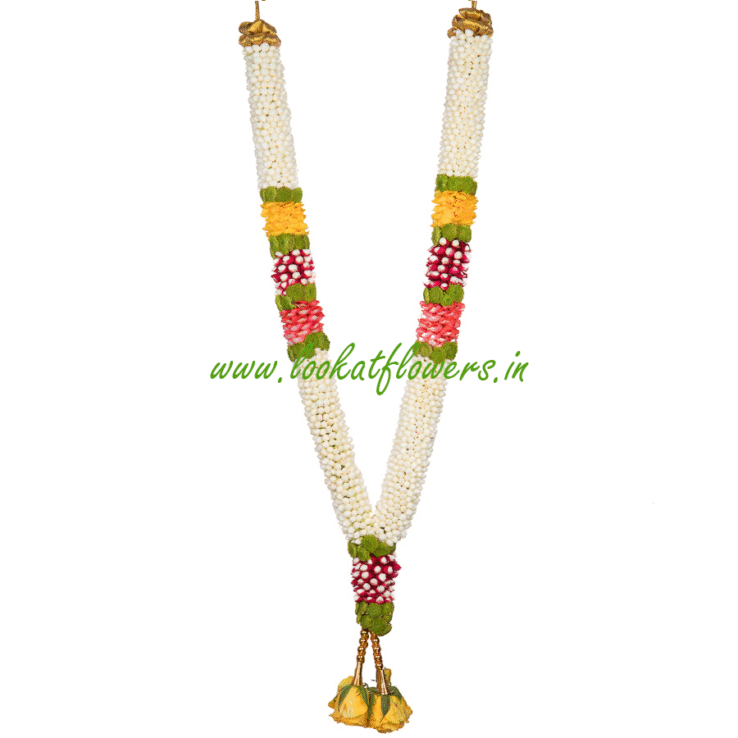 Jasmine Mixed Rose Petal Garland