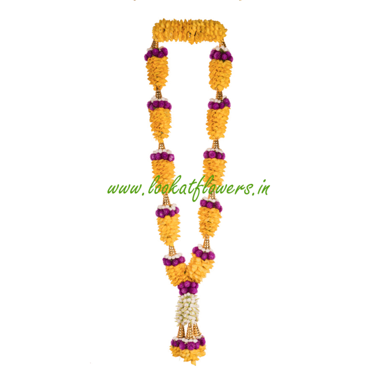 Yellow Strawberry Design Rose Garland